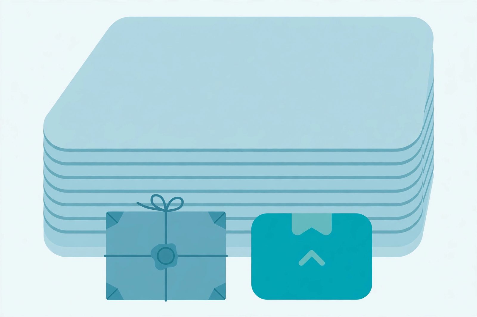 Diagram of two compressed packages, one classic and one modern, both much smaller than the original large document behind them